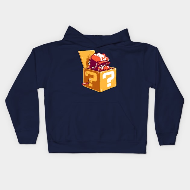 Jack In The Coin Box Kids Hoodie by obvian